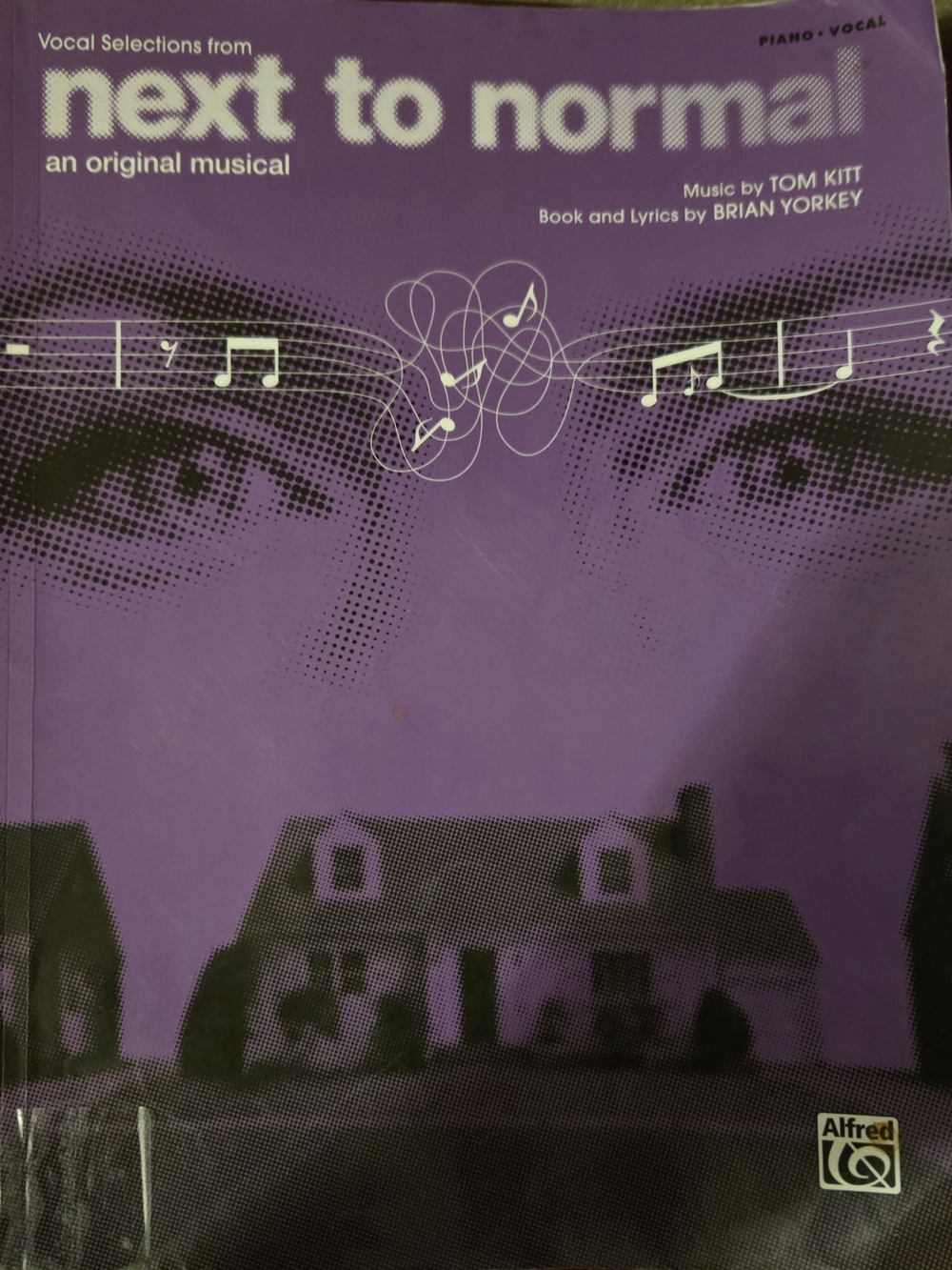 Next to Normal Musical VOCAL & PIANO Sheetmusic